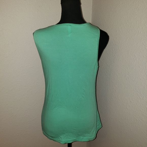 Ladies Stylish Mint Green Tank Top - Picture 7 of 7